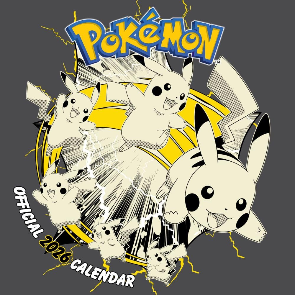 Pokemon Square Calendar 2026