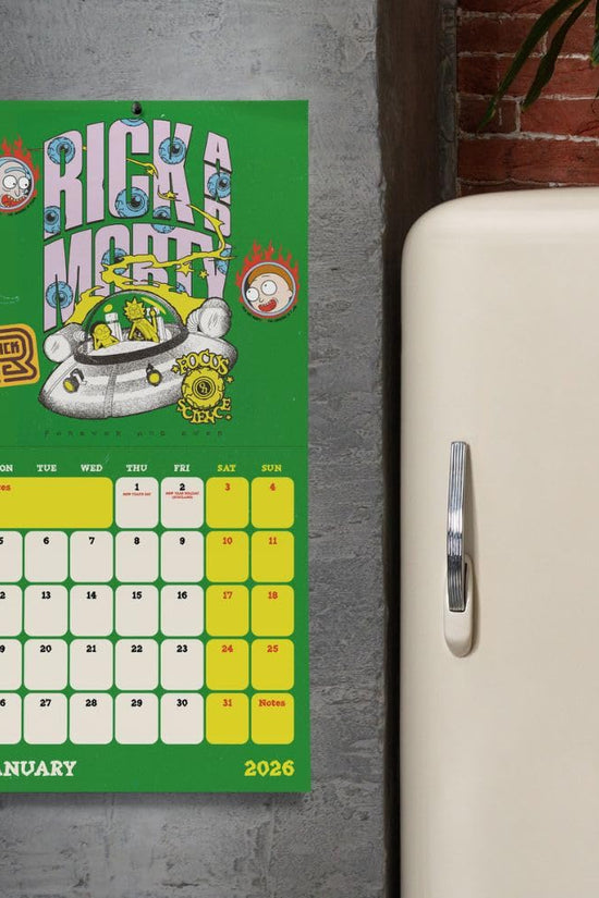 Rick And Morty Square Calendar 2026