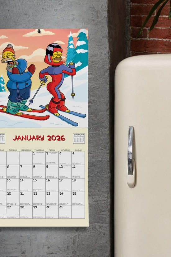 The Simpsons Square Calendar 2026