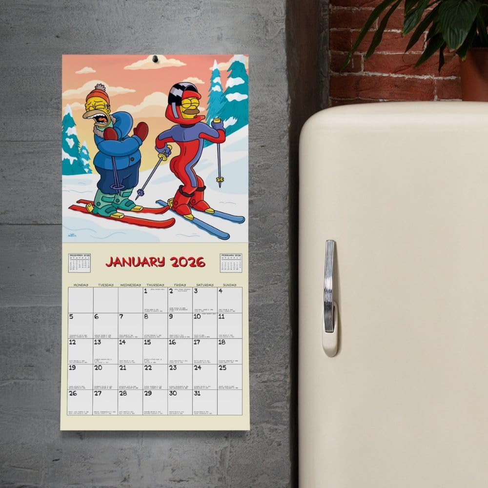The Simpsons Square Calendar 2026