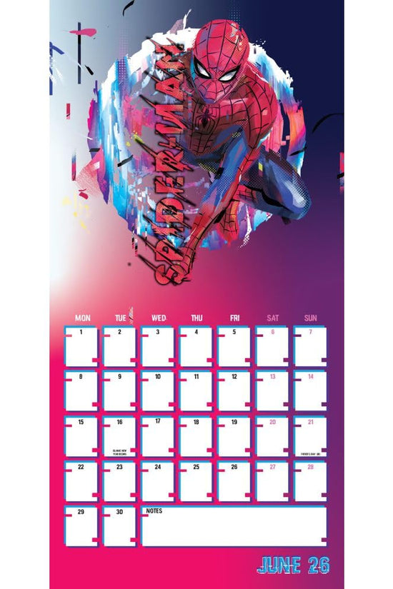 Spider-Man Square Calendar 2026