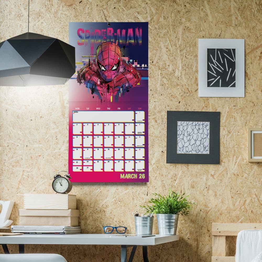 Spider-Man Square Calendar 2026