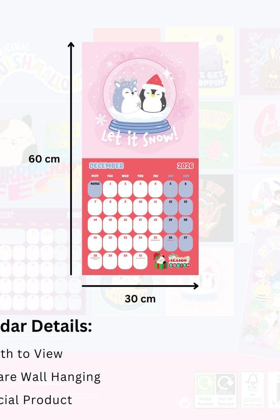Squishmallows Square Calendar 2026