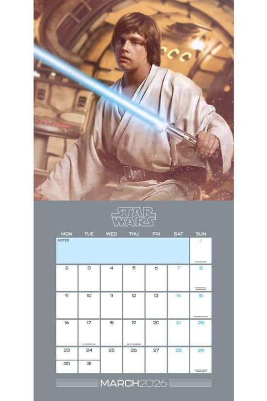 Star Wars Square Calendar 2026