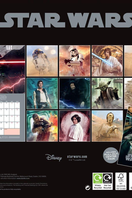 Star Wars Square Calendar 2026