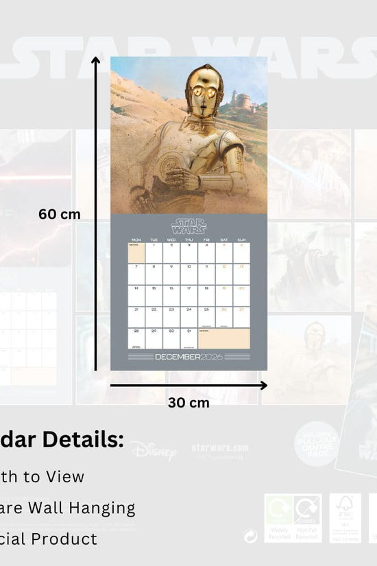 Star Wars Square Calendar 2026