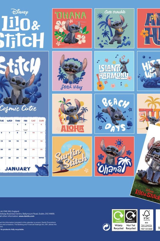 Lilo & Stitch Live Action Square Calendar 2026