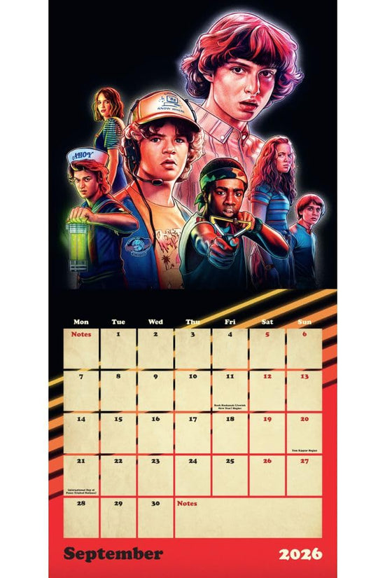 Stranger Things Square Calendar 2026