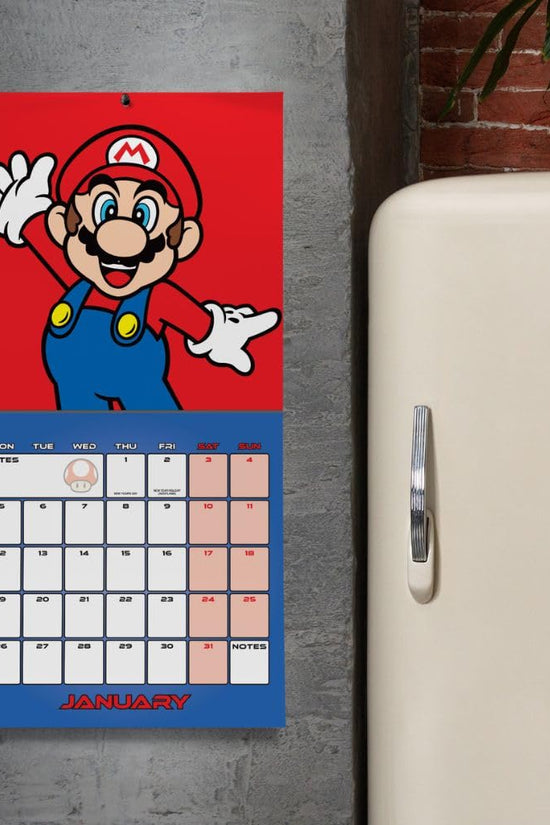 Super Mario Square Calendar 2026