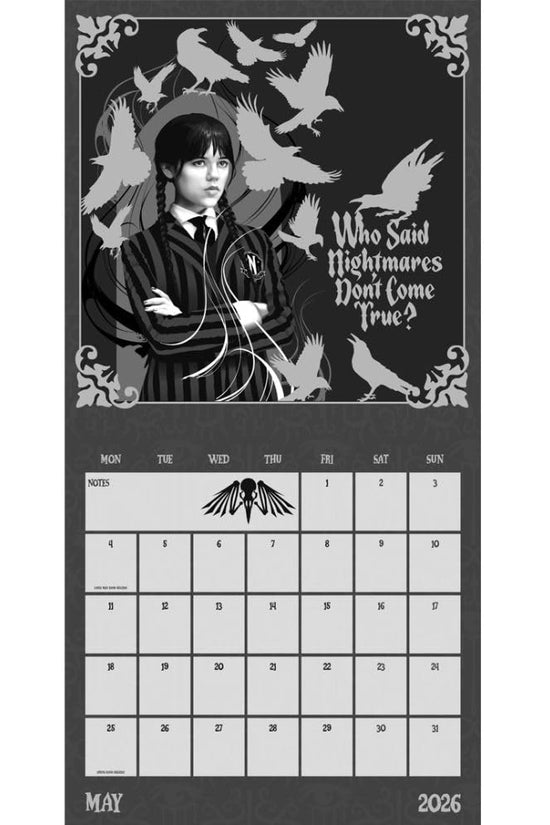 Wednesday Square Calendar 2026