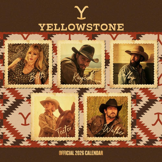 Yellowstone Square Calendar 2026
