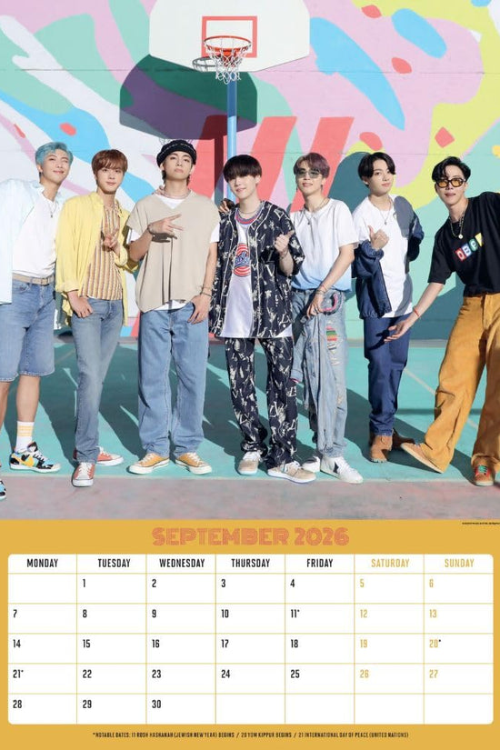 BTS A3 Calendar 2026