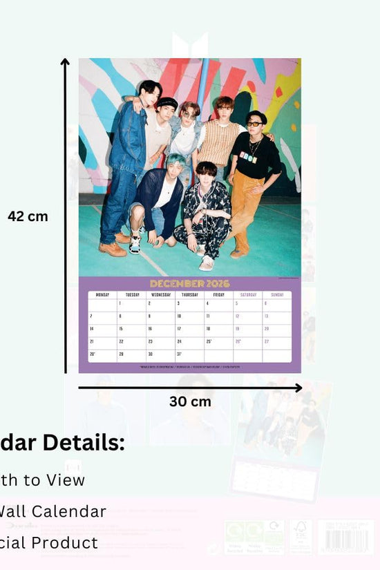BTS A3 Calendar 2026