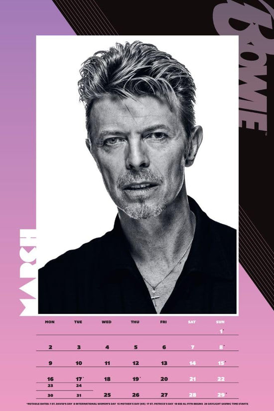 David Bowie A3 Calendar 2026