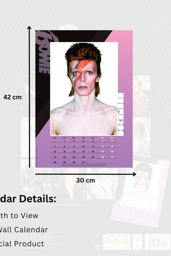David Bowie A3 Calendar 2026