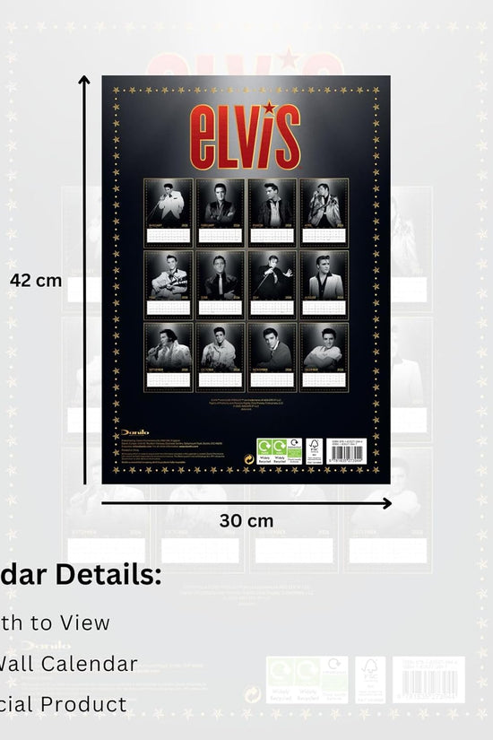 Elvis Presley A3 Calendar 2026