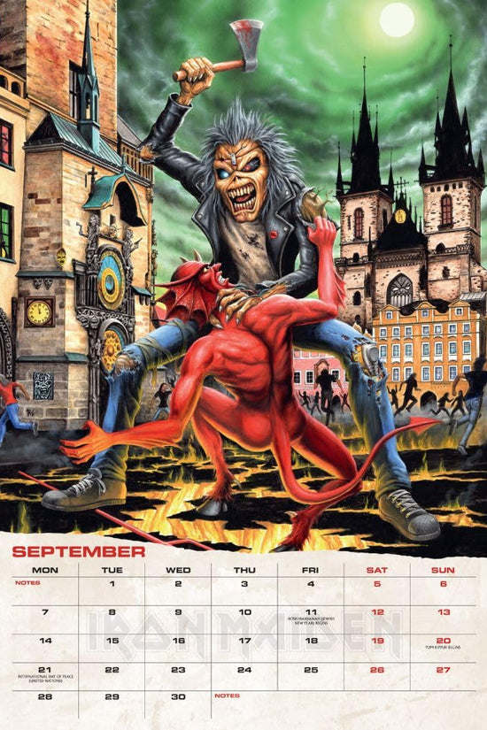 Iron Maiden A3 Calendar 2026