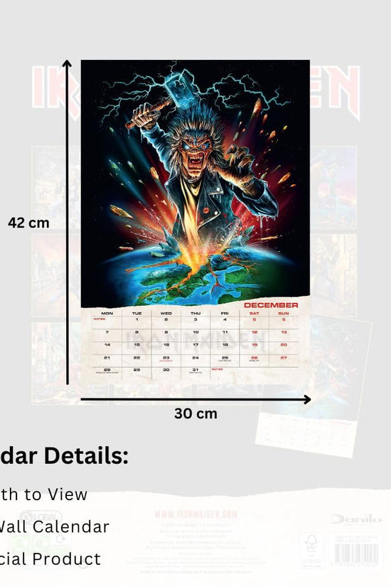 Iron Maiden A3 Calendar 2026