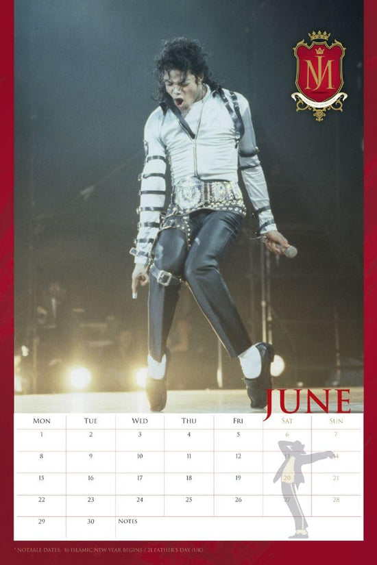 Michael Jackson A3 Calendar 2026