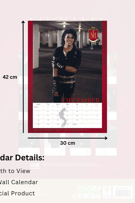 Michael Jackson A3 Calendar 2026