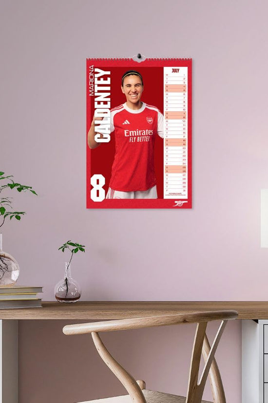 Arsenal WFC A3 Calendar 2026