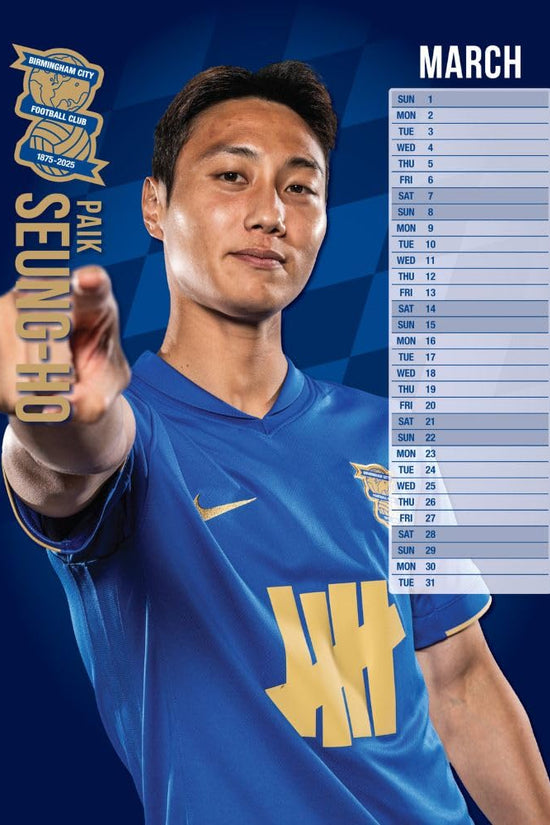 Birmingham City FC A3 Calendar 2026