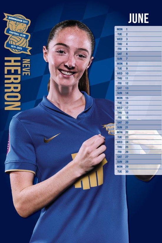Birmingham City FC A3 Calendar 2026