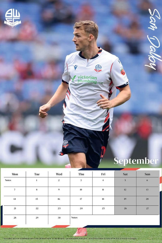 Bolton Wanderers FC A3 Calendar 2026