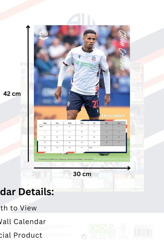 Bolton Wanderers FC A3 Calendar 2026