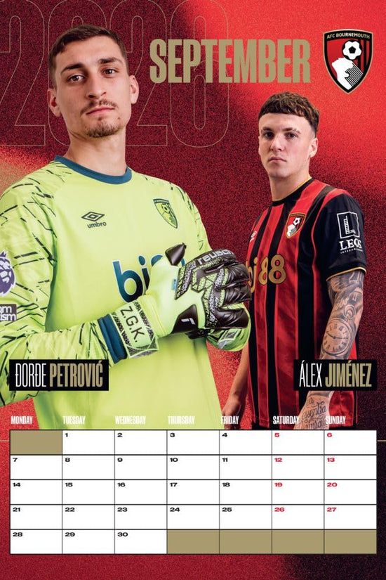 AFC Bournemouth A3 Calendar 2026