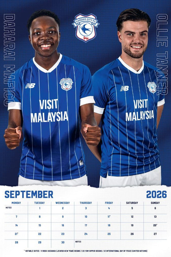 Cardiff City FC A3 Calendar 2026