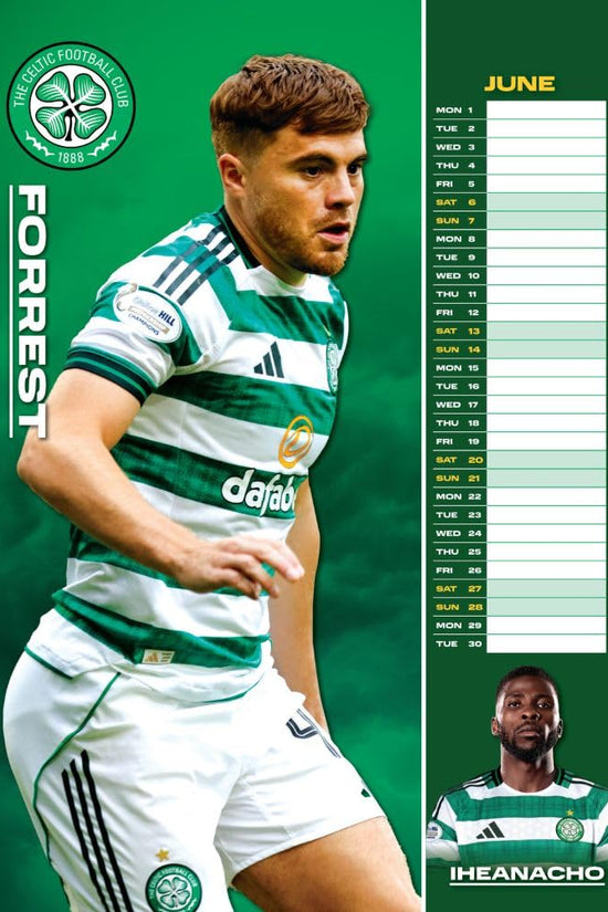 Celtic FC A3 Calendar 2026