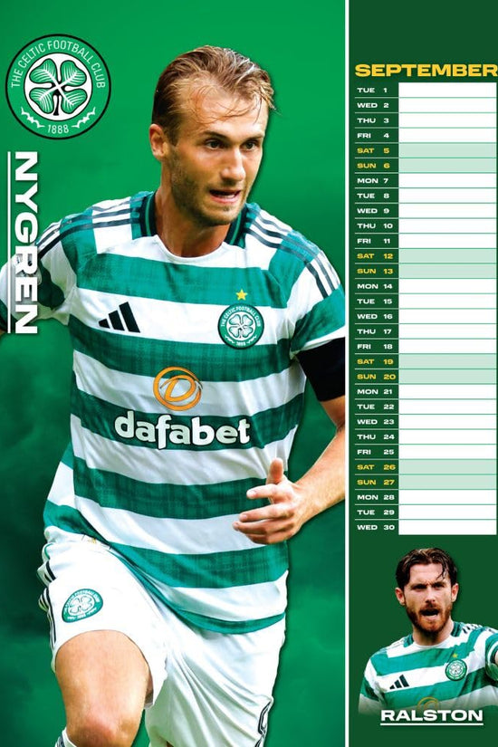 Celtic FC A3 Calendar 2026