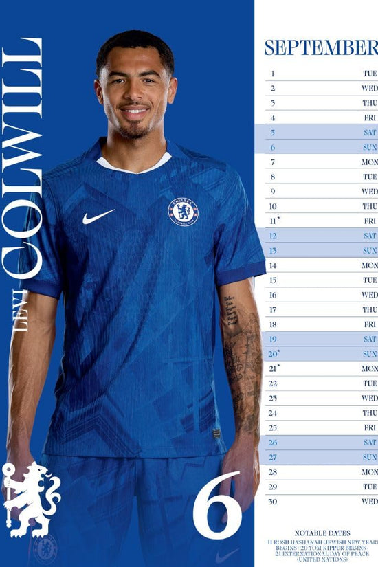 Chelsea FC A3 Calendar 2026