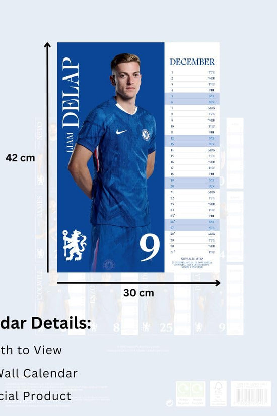Chelsea FC A3 Calendar 2026