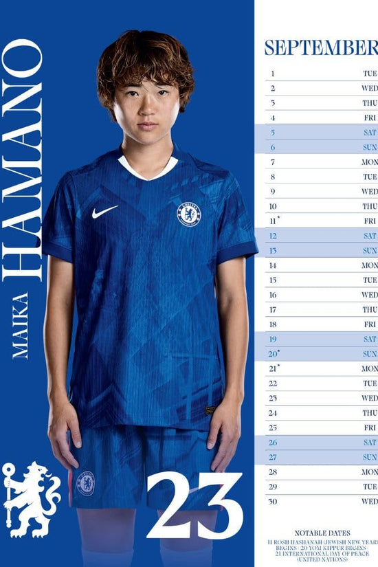 Chelsea WFC A3 Calendar 2026