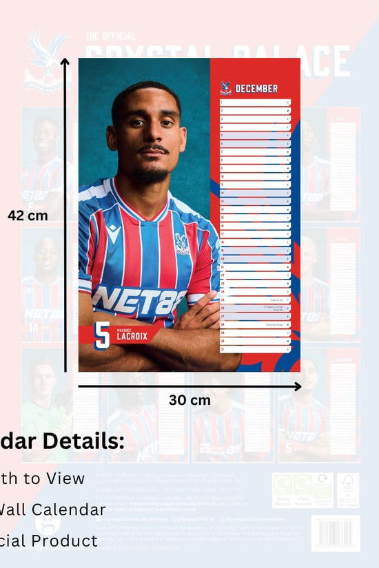 Crystal Palace FC A3 Calendar 2026