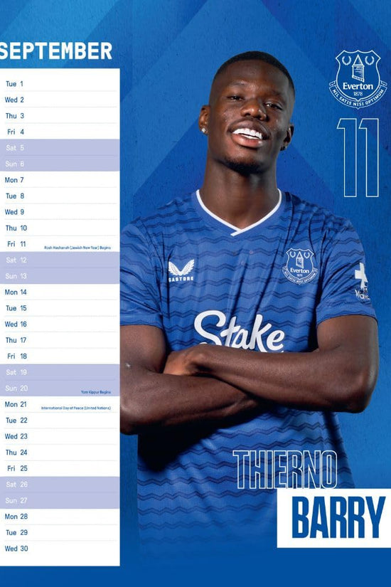 Everton FC A3 Calendar 2026