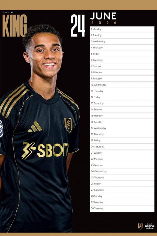 Fulham FC A3 Calendar 2026