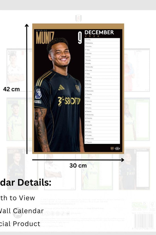 Fulham FC A3 Calendar 2026