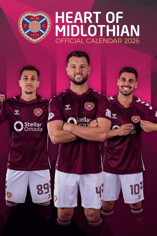Hearts FC A3 Calendar 2026