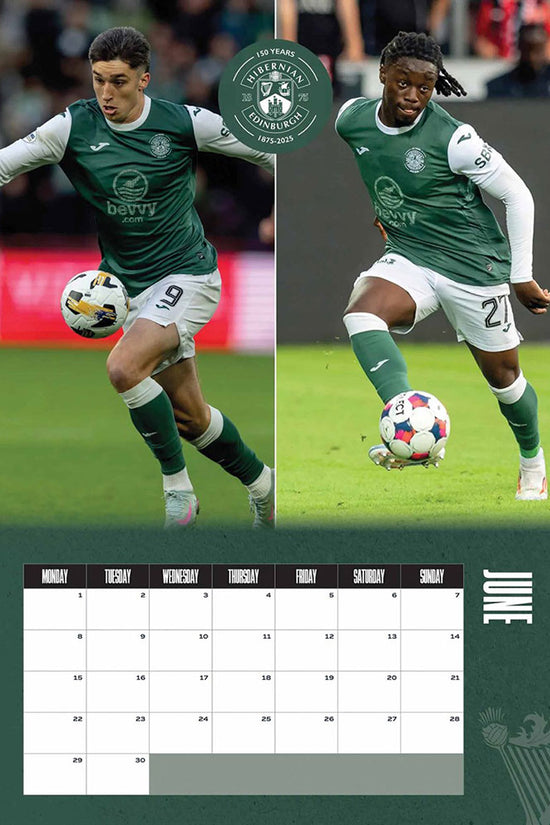 Hibernian FC A3 Calendar 2026