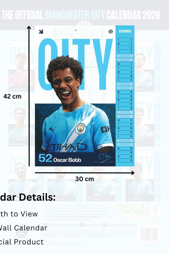 Manchester City FC A3 Calendar 2026