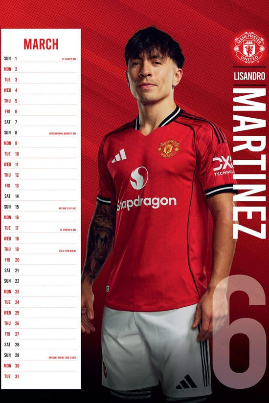 Manchester United FC A3 Calendar 2026