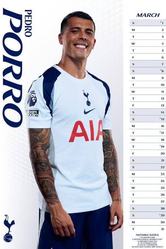 Tottenham Hotspur FC A3 Calendar 2026