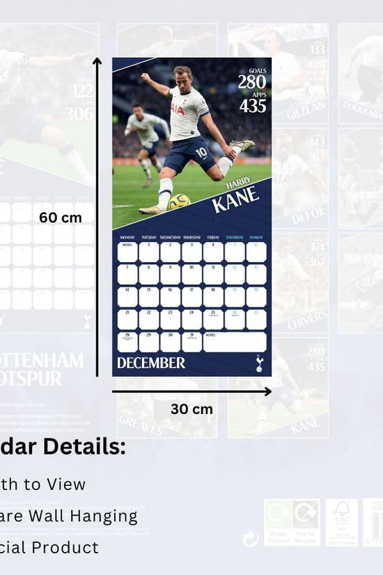 Tottenham Hotspur FC Legends Square Calendar 2026