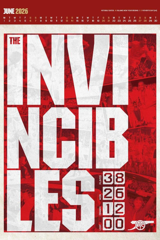 Arsenal FC Deluxe Calendar 2026