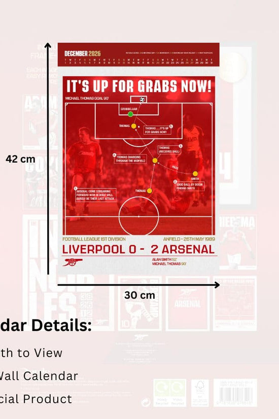 Arsenal FC Deluxe Calendar 2026