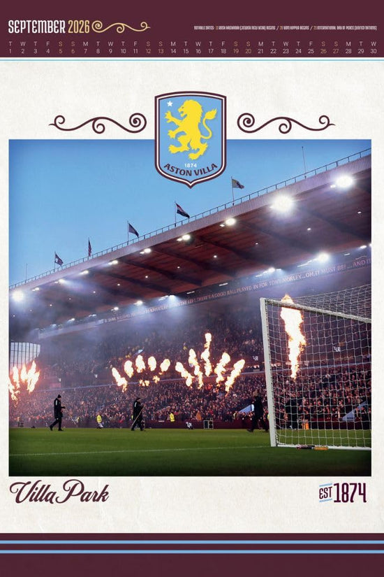 Aston Villa FC Deluxe Calendar 2026