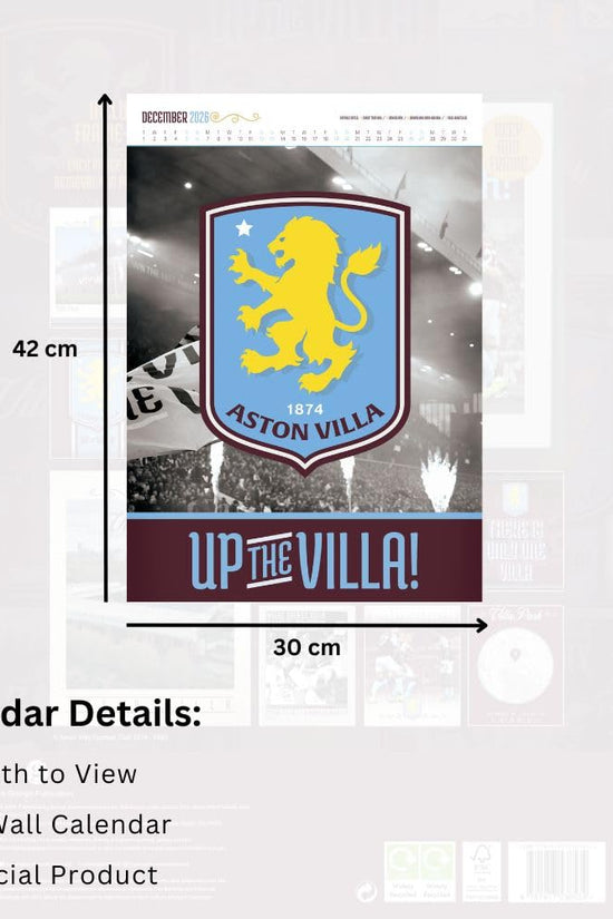 Aston Villa FC Deluxe Calendar 2026